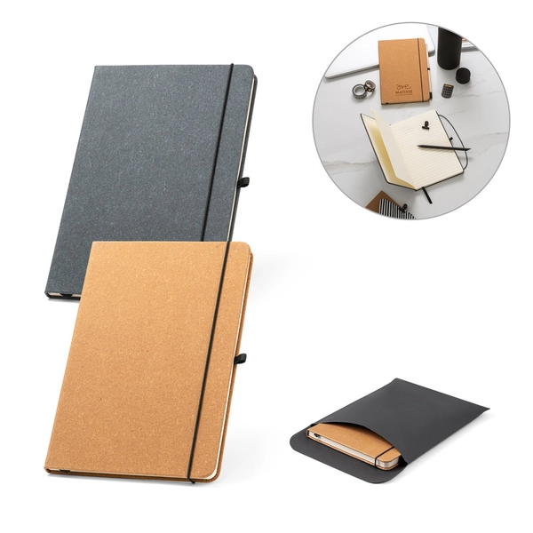 RD 53628-Caderno em couro reciclado Personalizado 21 x 14 cm RD 53628-Caderno em couro reciclado Personalizado 21 x 14 cm